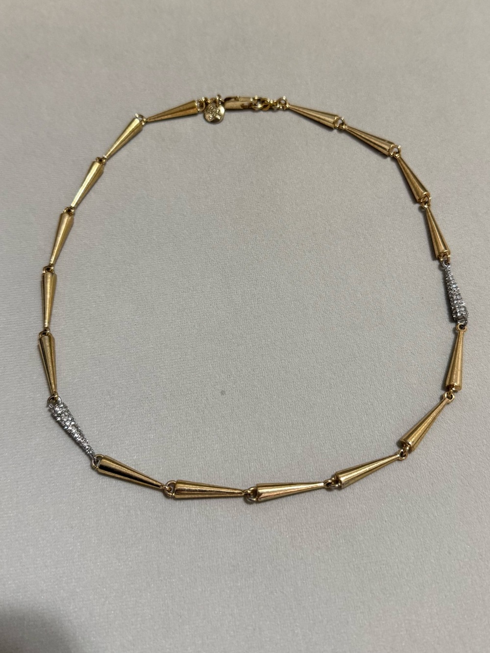 2012 JUICY COUTURE GOLD AND PAVE NECKLACE